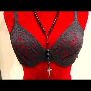 Vintage 1950s lace bra